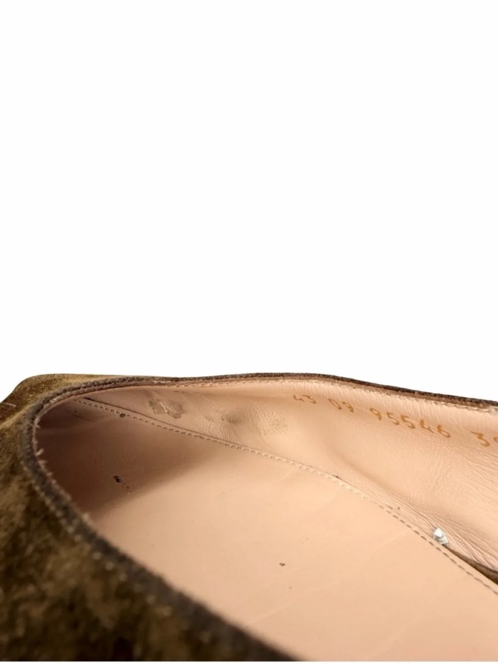 Gianvito Rossi Robbie 05 Slingback Flats Size IT 39.5 Brown Suede Quiet Luxury